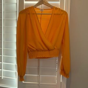 Wilfred cross front blouse